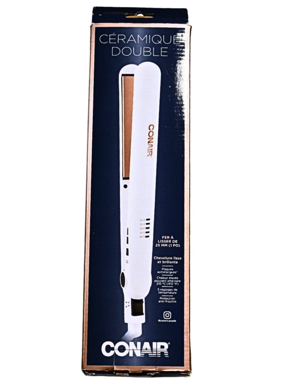 CONAIR | Double Ceramic Hair Straightener Flat Iron 1 inch ( 25 mm )